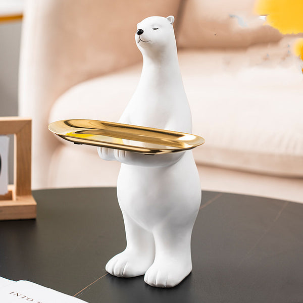 Whimsical Bear-Shaped Storage Tray