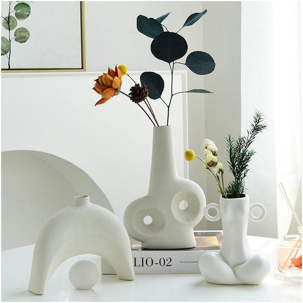 Elegant Aesthetic Light Luxury Ceramic Vase