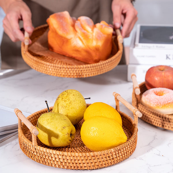 Bamboo Pastry and Bread Storage Basket