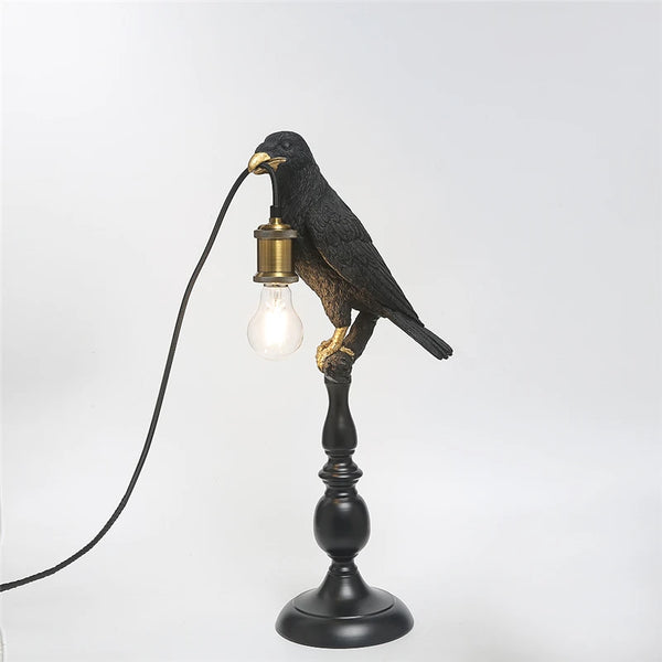 Black Crow Table Lamp