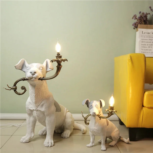 Elegant Resin Dog Night Light