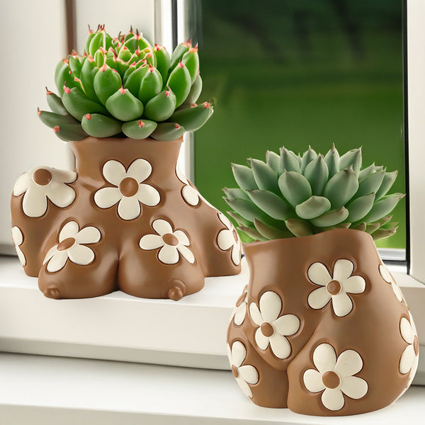 Creative Resin Body Art Flowerpot Home Decor